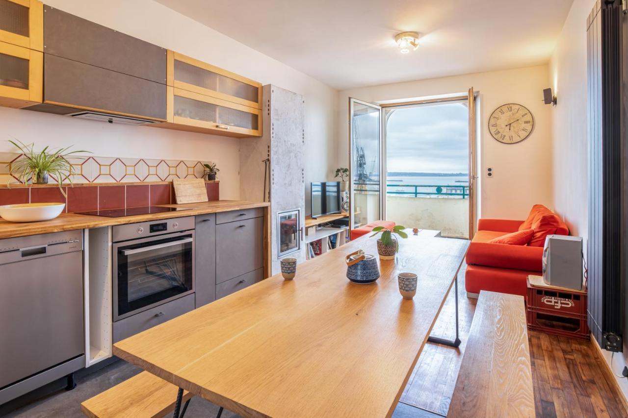 Appartement Avec Une Belle Vue Sur Mer à Brest Extérieur photo